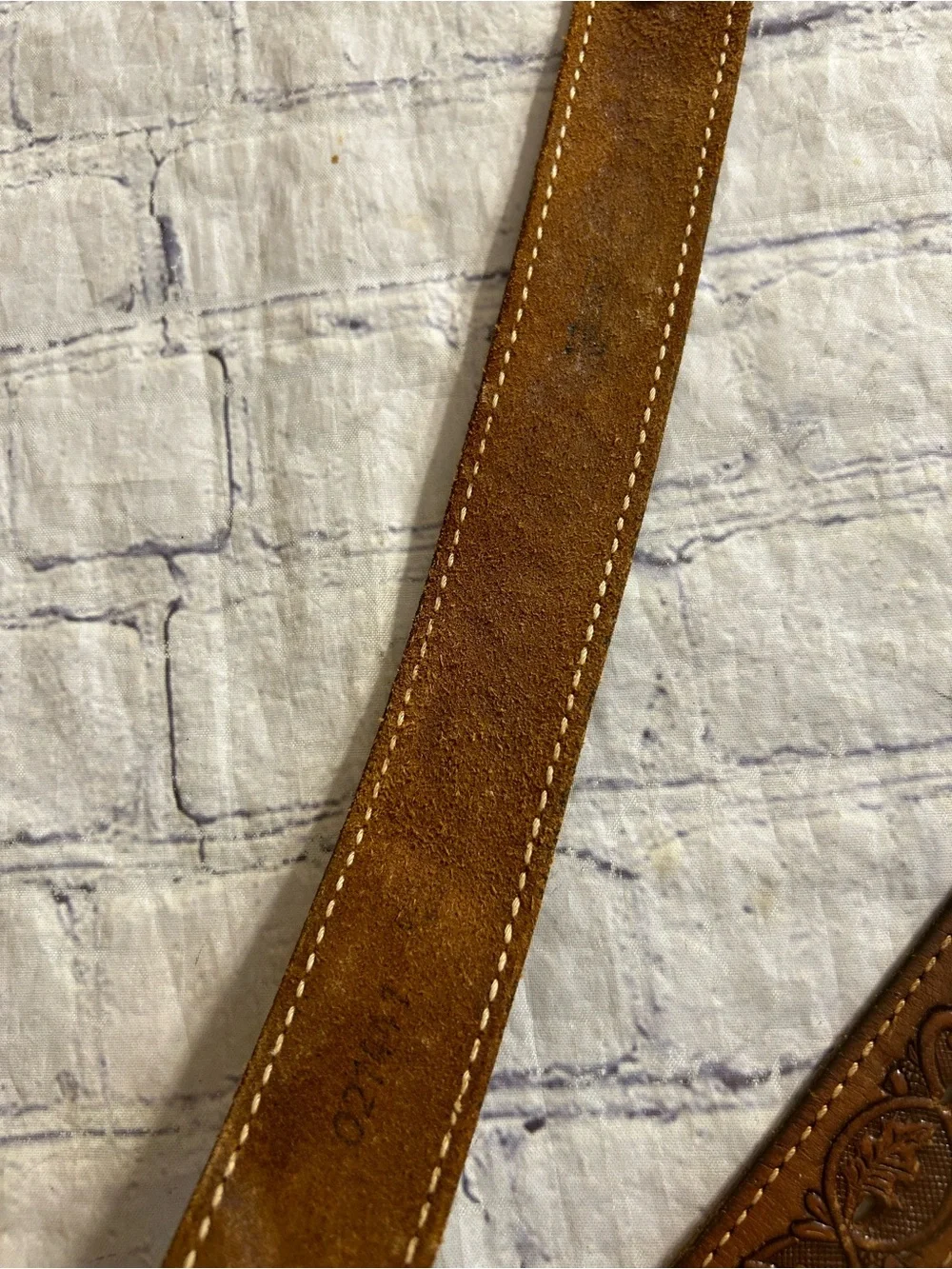 BECHELLE VTG CHOCOLATE BROWN ZIPPERS LINING 30-32 & WESTERN BROWN SNAP BELTS
